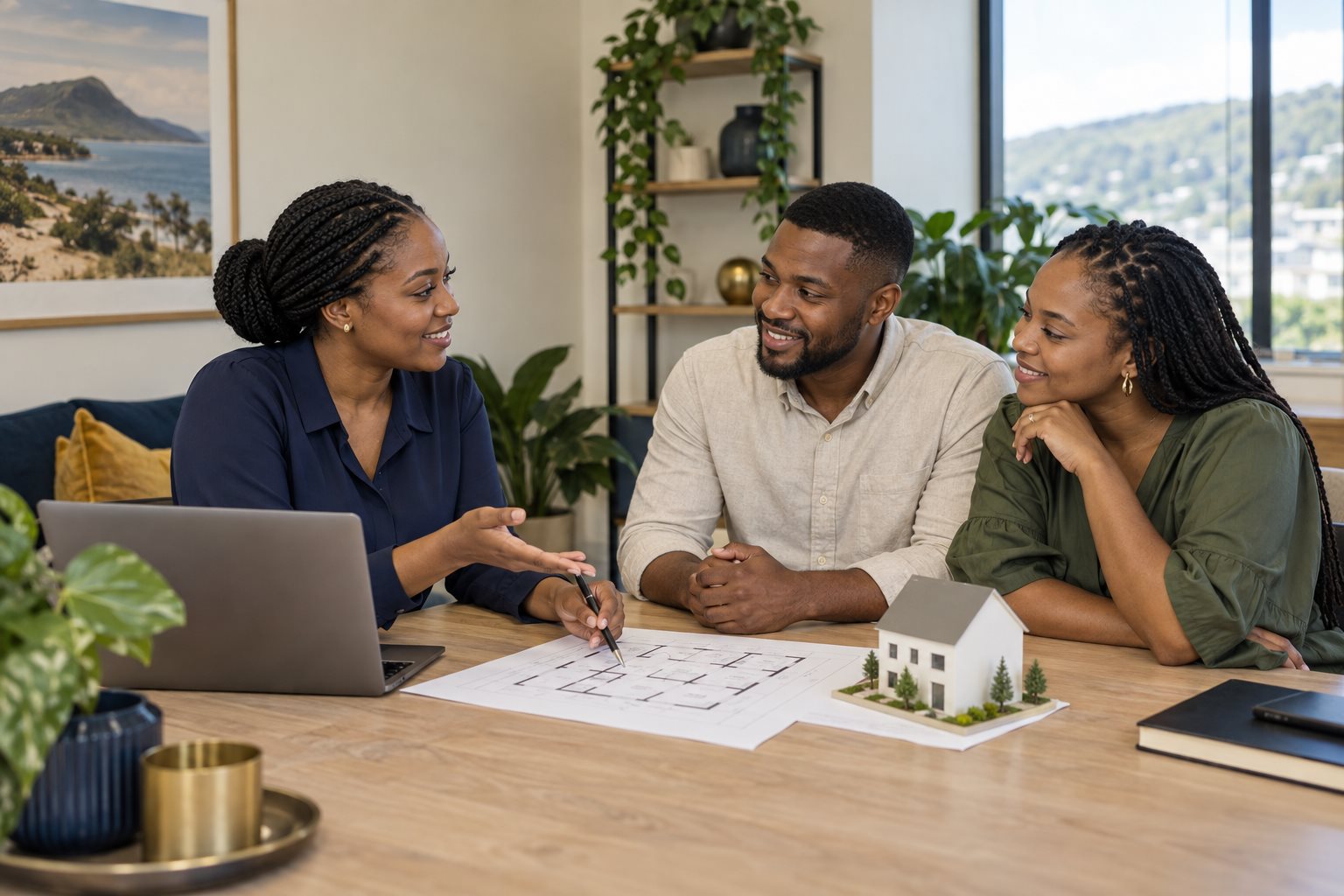 Illustrative conversation about a family's property plans